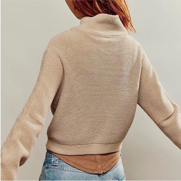 Free People Ottoman Mock-neck Pullover S - Picture 8 of 9